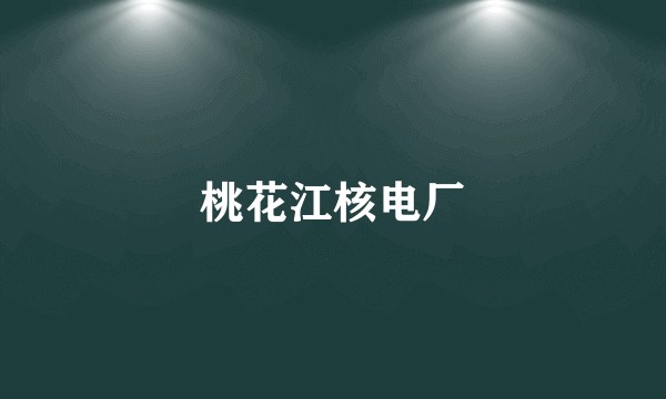 桃花江核电厂
