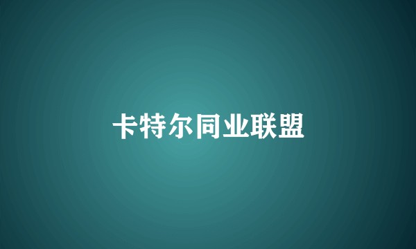 卡特尔同业联盟