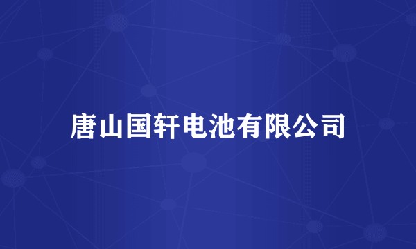 唐山国轩电池有限公司