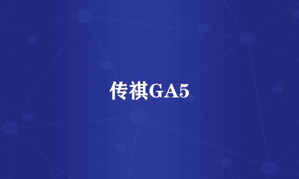 传祺GA5