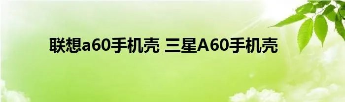 联想a60手机壳 三星A60手机壳