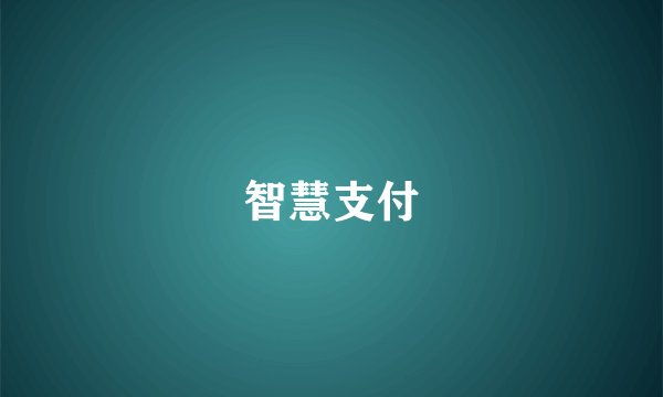 智慧支付