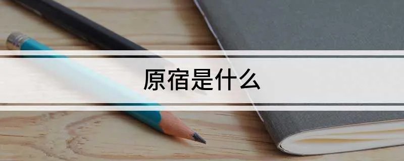 原宿是什么