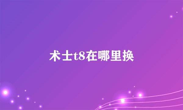 术士t8在哪里换