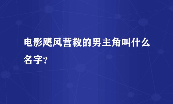 电影飓风营救的男主角叫什么名字？