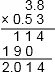列竖式计算．1.06×353.8×0.53（得数保留两位小数）5.98÷0.231.55÷3.8（得数保留一位小数）