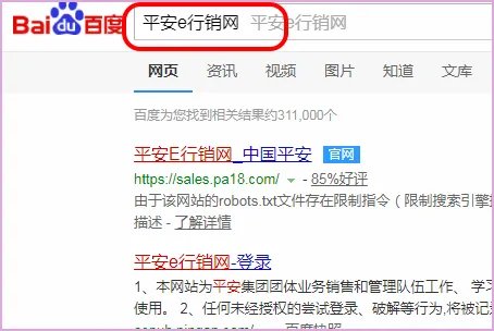 平安e行销网