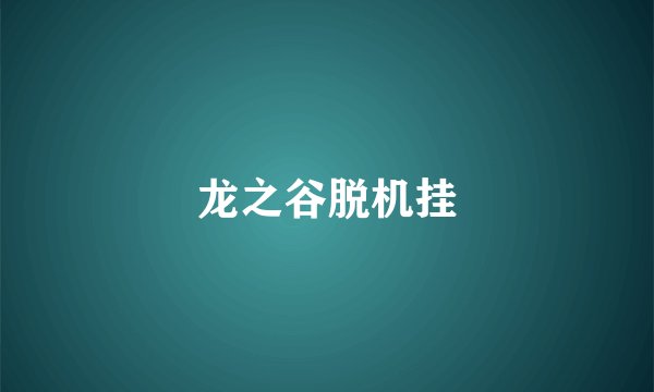龙之谷脱机挂