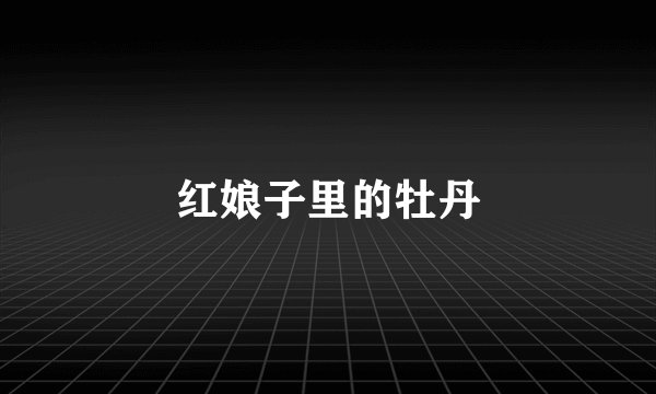 红娘子里的牡丹