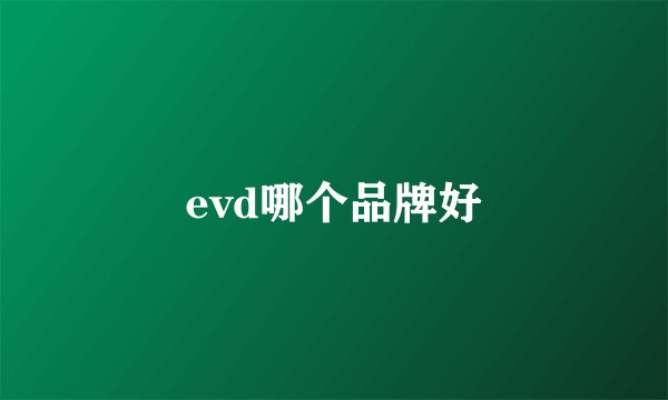 evd哪个品牌好
