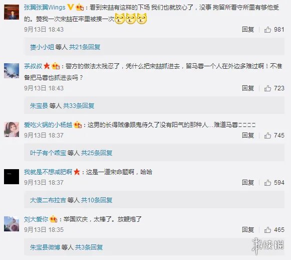 宋喆因涉嫌职务侵占被抓!网友呼声一片举国普天同庆