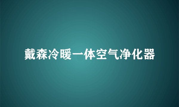 戴森冷暖一体空气净化器