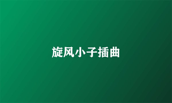 旋风小子插曲
