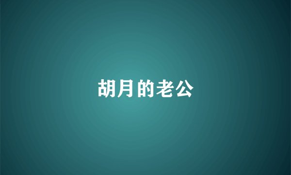 胡月的老公