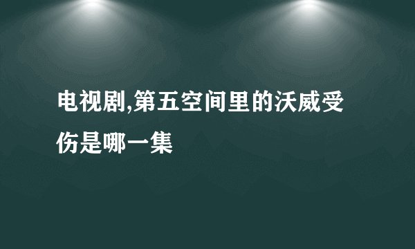 电视剧,第五空间里的沃威受伤是哪一集