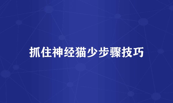 抓住神经猫少步骤技巧