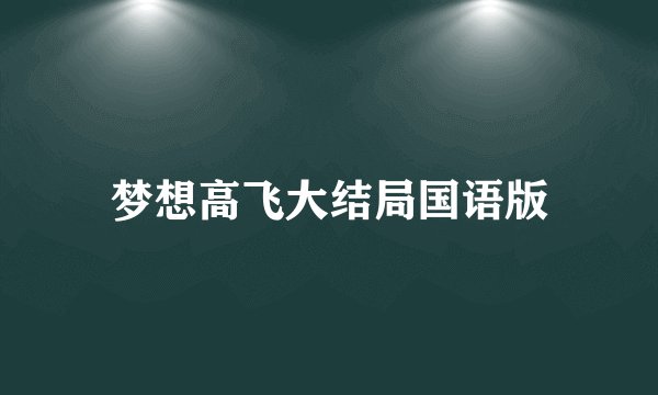 梦想高飞大结局国语版