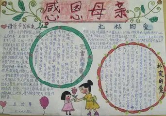 感恩节手抄报简单漂亮