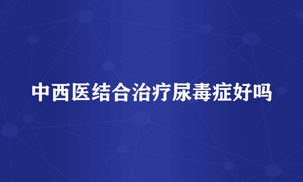 中西医结合治疗尿毒症好吗