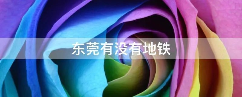 东莞有没有地铁