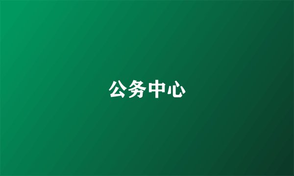 公务中心