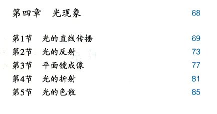 初二物理上册