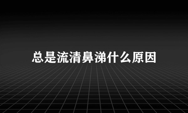 总是流清鼻涕什么原因