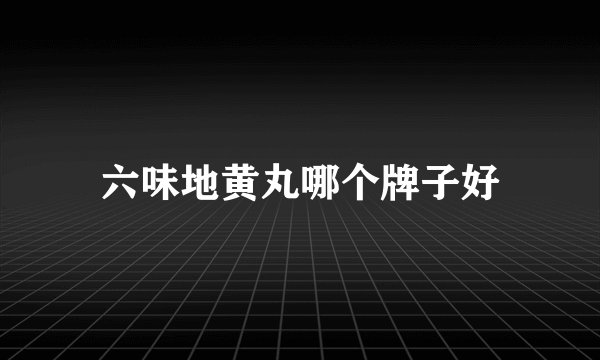 六味地黄丸哪个牌子好