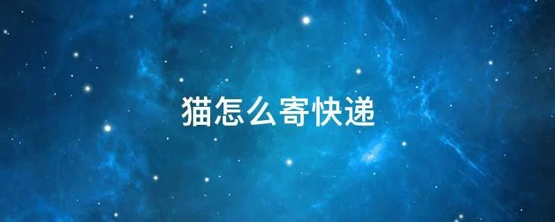 猫怎么寄快递