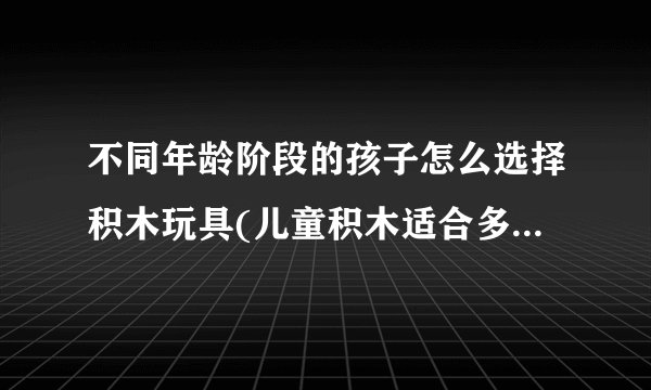 不同年龄阶段的孩子怎么选择积木玩具(儿童积木适合多大的孩子玩)