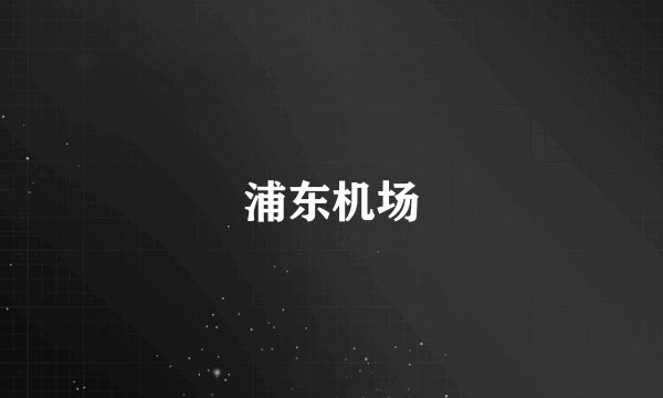 浦东机场