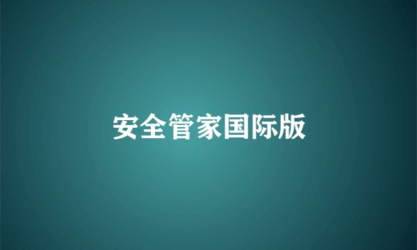 安全管家国际版