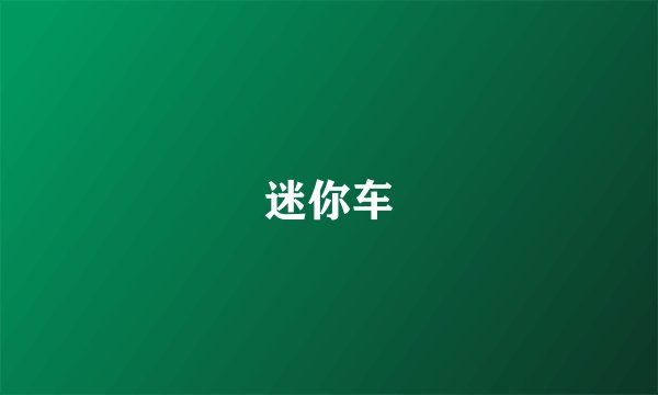 迷你车