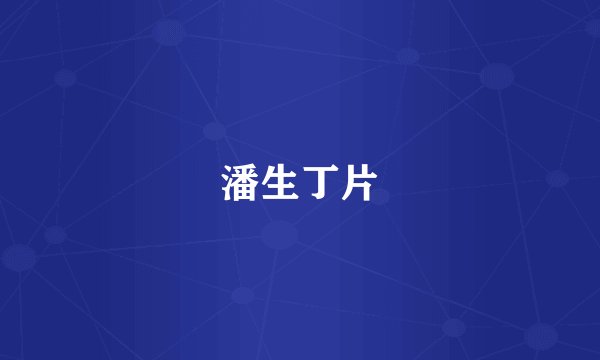 潘生丁片