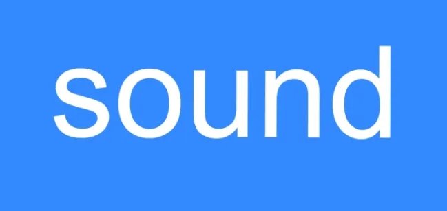 sound是什么意思