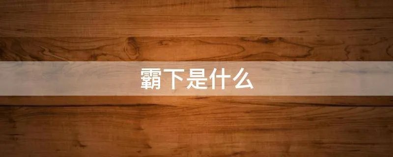 霸下是什么