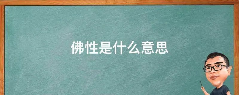 佛性是什么意思