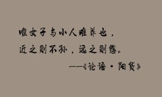 唯女子与小人难养也什么意思?