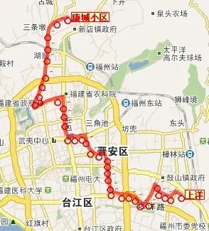 福州9路公交车路线图
