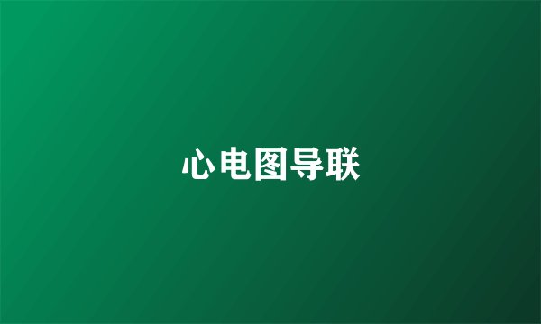 心电图导联