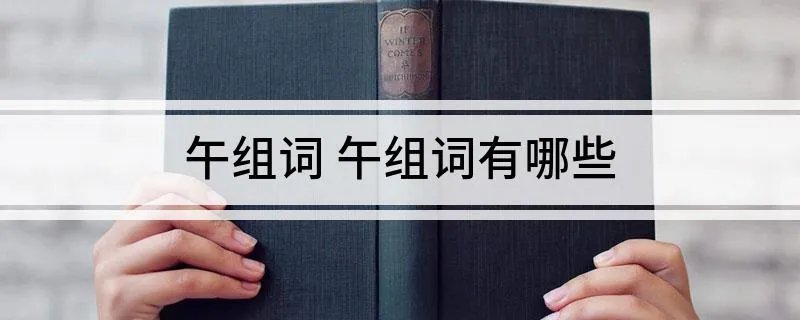 午组词 午组词有哪些