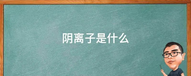 阴离子是什么