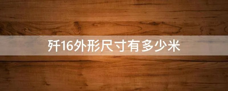 歼16外形尺寸有多少米
