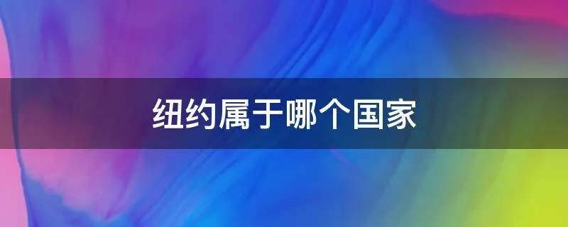 纽约属于哪个国家