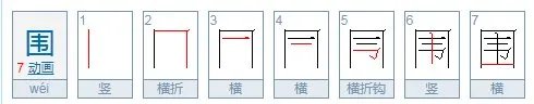 围的笔顺规则是什么？