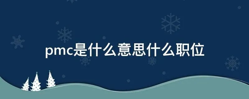 pmc是什么意思什么职位