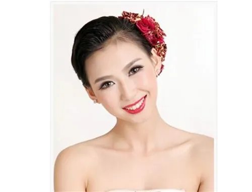 短发婚纱照发型图片  2017好看唯美的短发发型