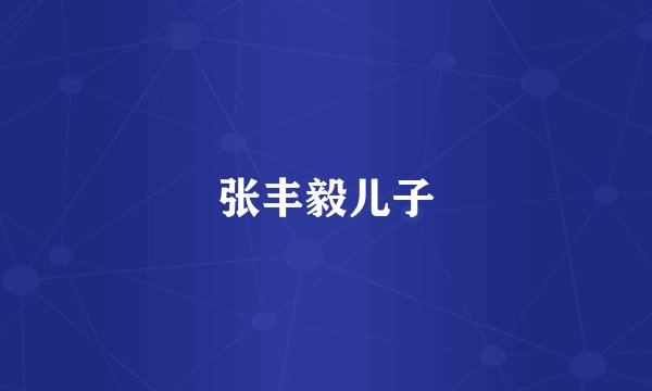 张丰毅儿子