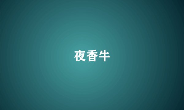 夜香牛