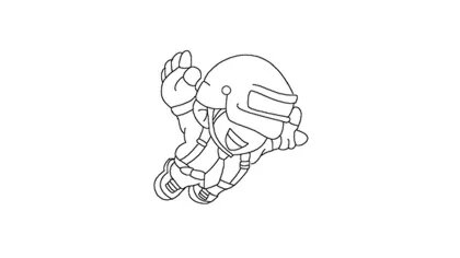 吃鸡简笔画怎么画
